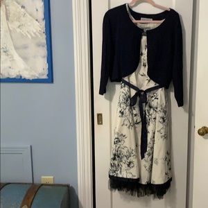 Jessica Howard tolie pattern dress with sweater